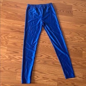 Blue leggings